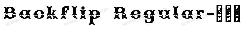 Backflip Regular字体转换